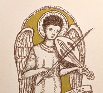 Sketch of an angel