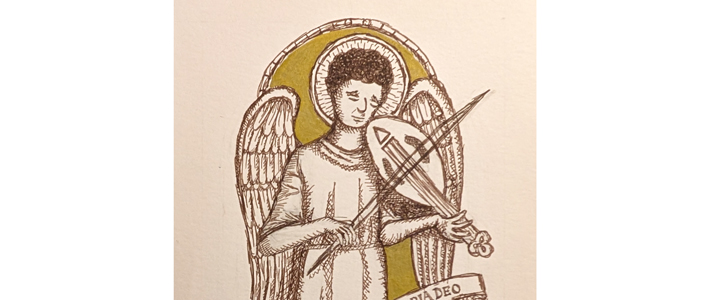 Sketch of an angel